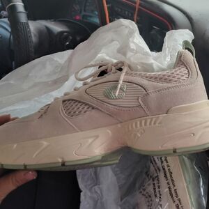 Coach Beige and Green Men's Sneakers